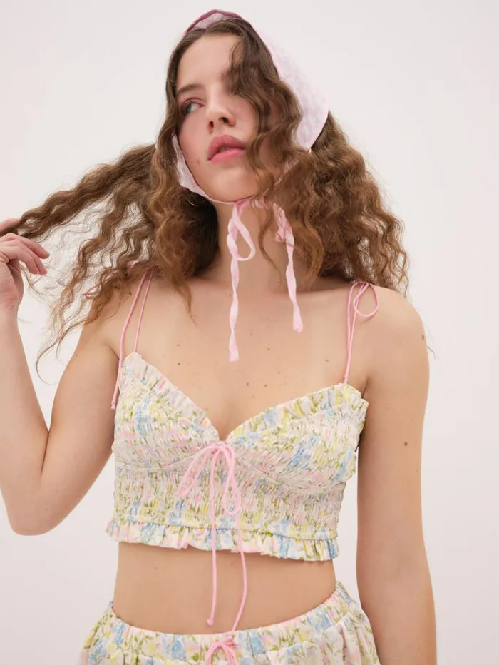 Women Lingerie For Love and Lemons Glitter Garden Top Multi