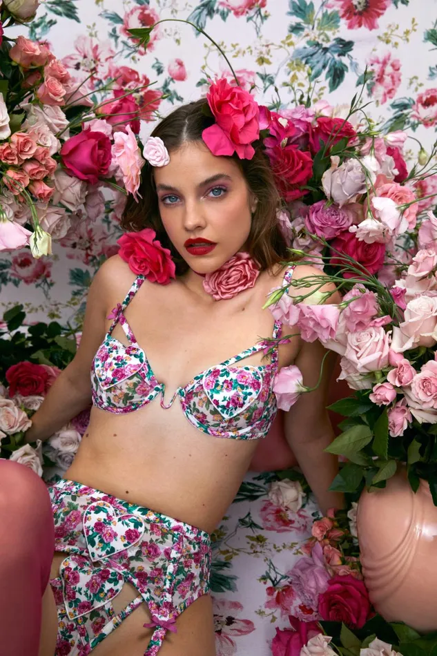 Women Lingerie For Love and Lemons Heart Bloom Underwire Bra Pink