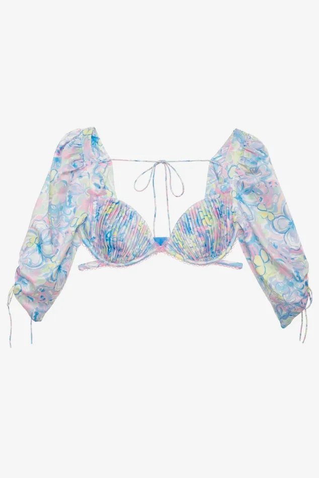 Women Lingerie For Love and Lemons Midsummer Floral Top Blue Women Lingerie For Love and Lemons Midsummer Floral Top Blue