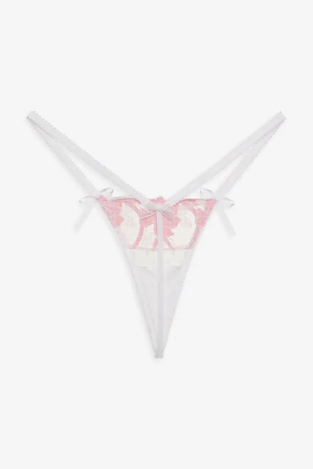 Women Lingerie For Love and Lemons Tawny Thong Panty Pink Women Lingerie For Love and Lemons Tawny Thong Panty Pink