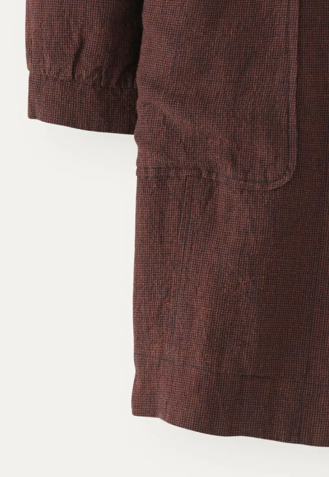 Women Long Jacket Chocolate Ink Poetry Fashion Jackets and Coats