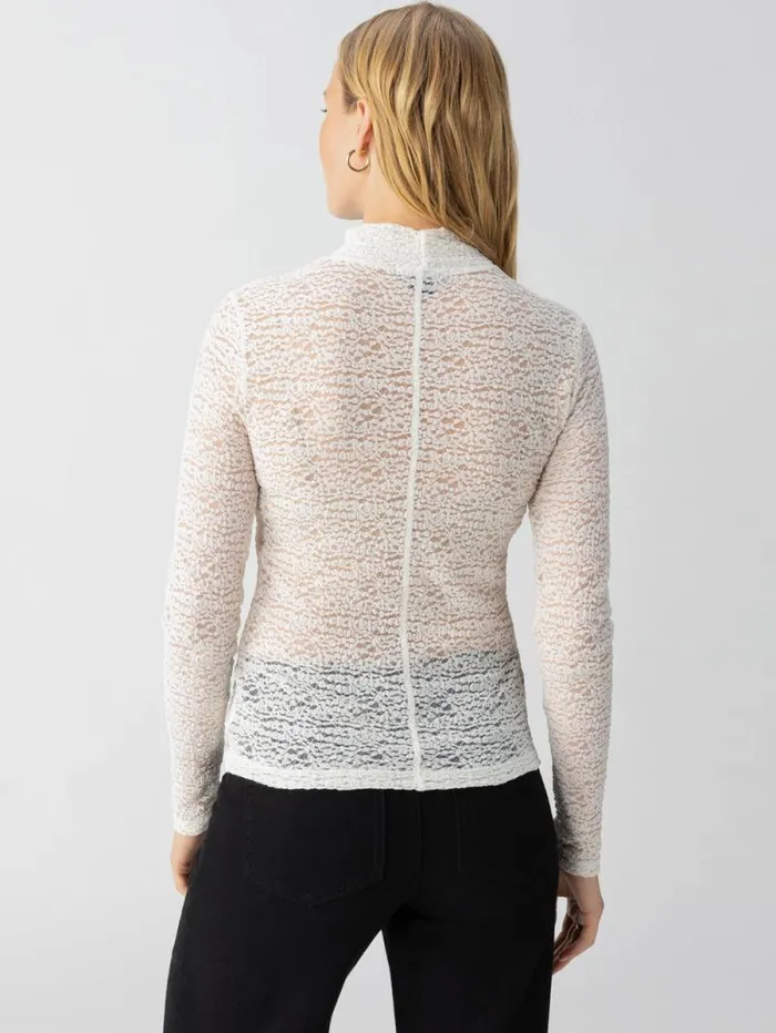 Women Long Sleeve Textured Mock Neck Top Chalk Sanctuary Clothing Tees and Tops Women Long Sleeve Textured Mock Neck Top Chalk Sanctuary Clothing Tees and Tops