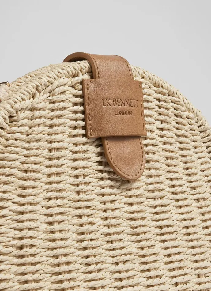 Women Lorena Cream Wicker Shoulder Bag LKBennett CrossBody Bags Women Lorena Cream Wicker Shoulder Bag LKBennett CrossBody Bags