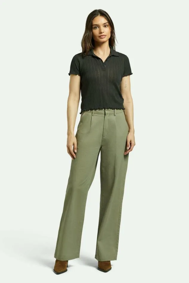 Women Ludlow Trouser Pant Olive Surplus Brixton Pants