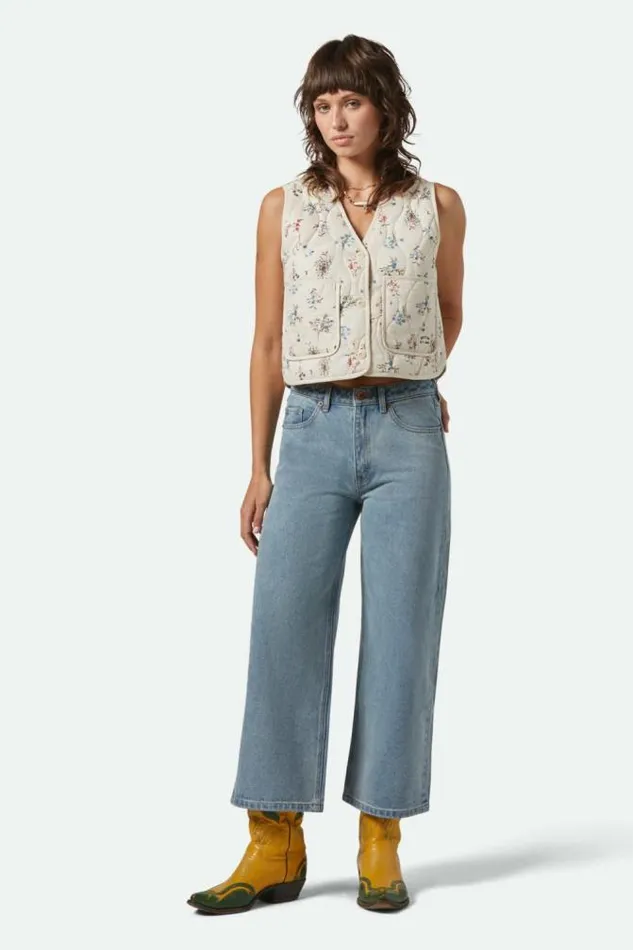 Women Margo Cropped 5Pocket Pant Light Denim Brixton Pants