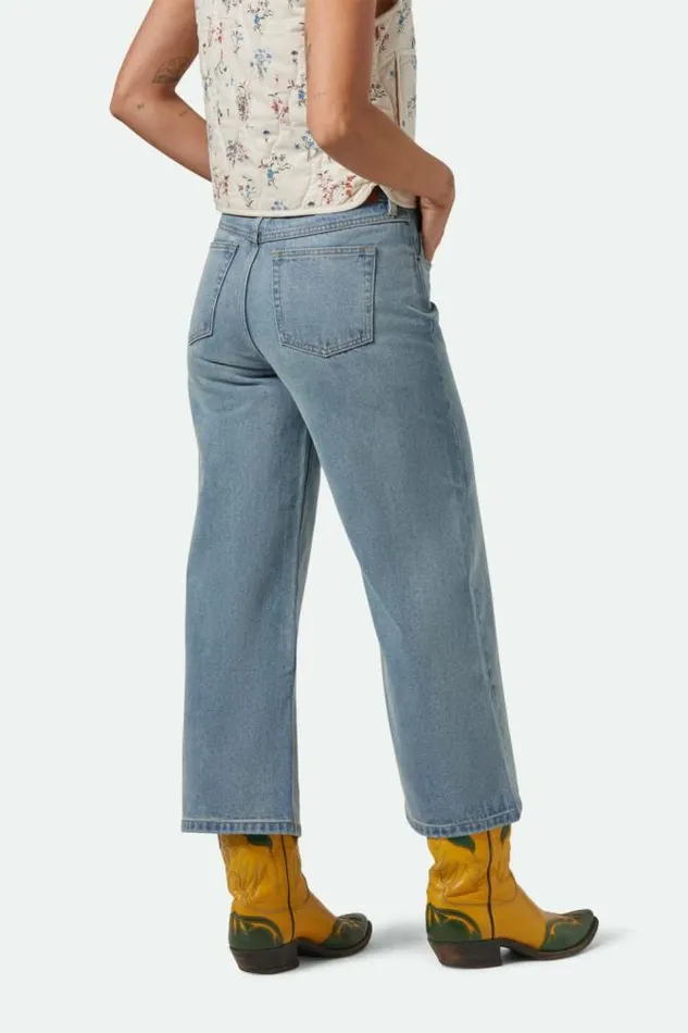 Women Margo Cropped 5Pocket Pant Light Denim Brixton Pants