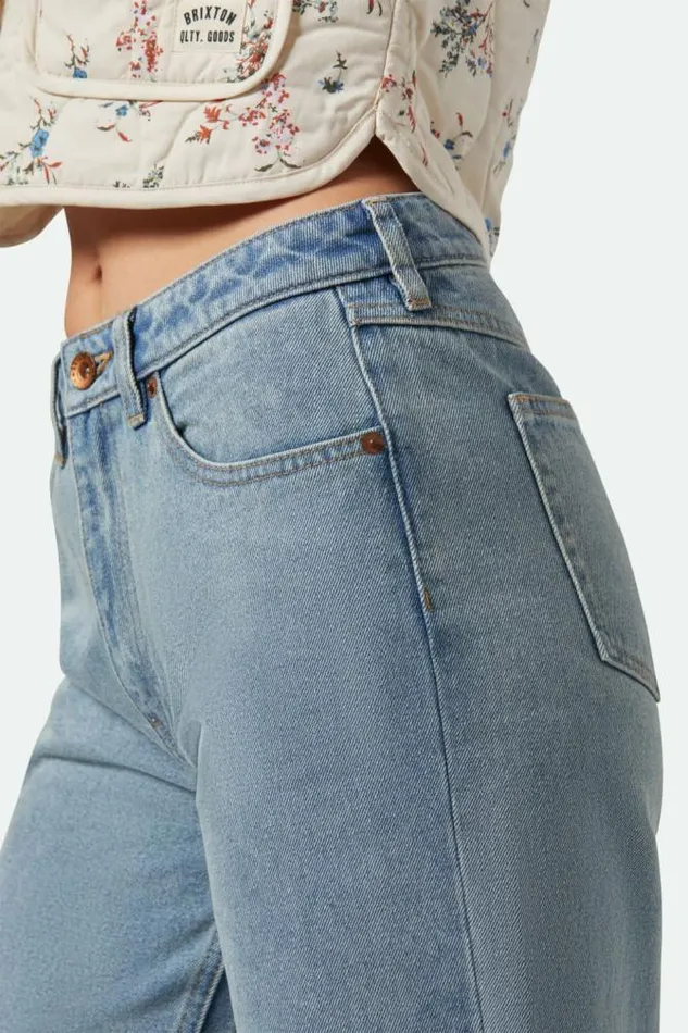 Women Margo Cropped 5Pocket Pant Light Denim Brixton Pants