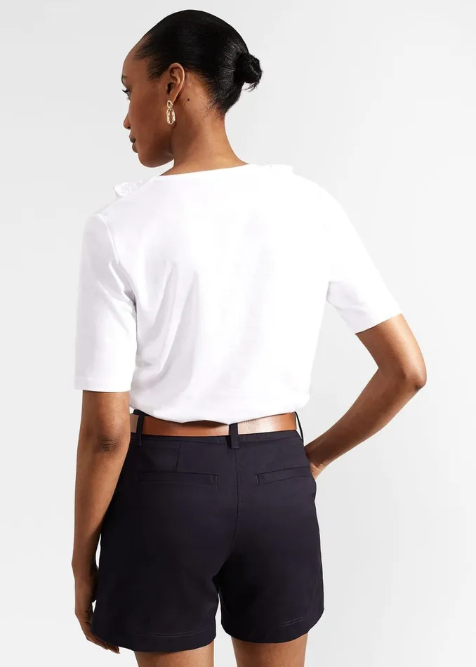 Women Mariella Cotton Broderie Top Hobbs White Hobbs Tops