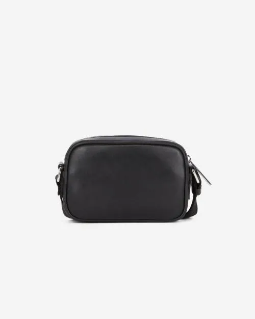 WomenMen Crossbody Bags The Kooples Small Black Leather Messenger Bag Black