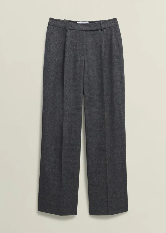 Women Middleton Trousers With Wool Grey Black Hobbs Trousers