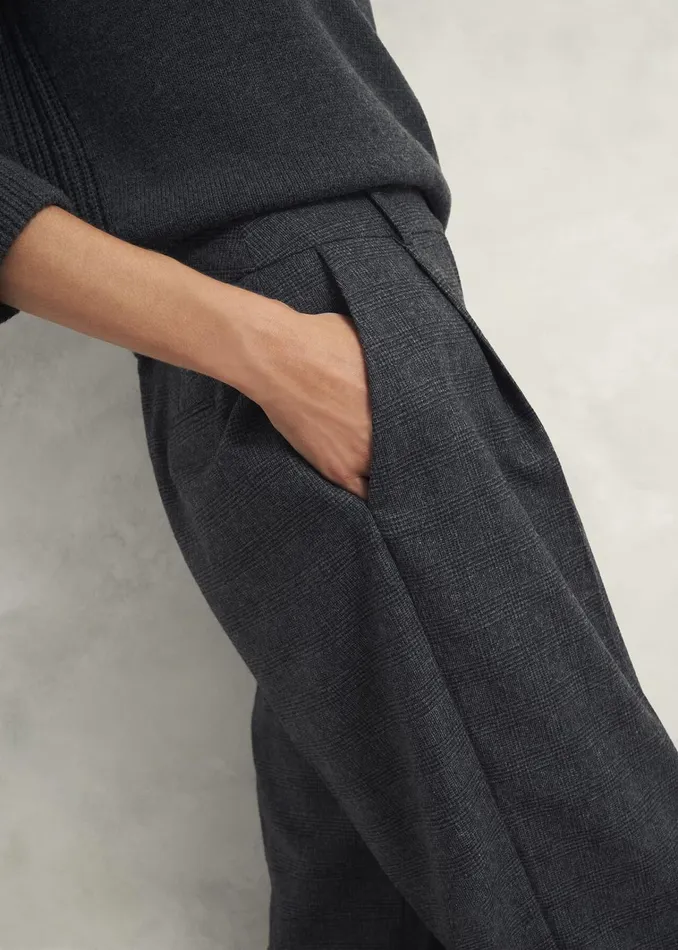 Women Middleton Trousers With Wool Grey Black Hobbs Trousers
