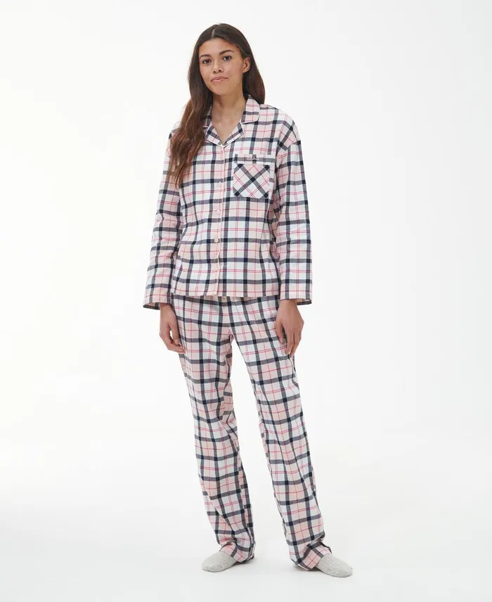 Women Nightwear Barbour Ellery Pyjama Set Pink Tartan Women Nightwear Barbour Ellery Pyjama Set Pink Tartan