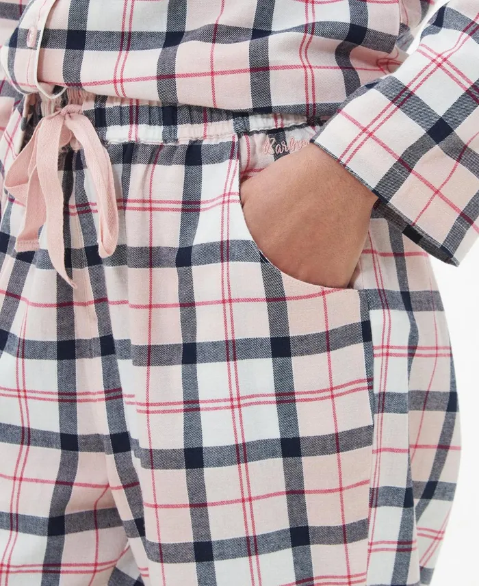 Women Nightwear Barbour Ellery Pyjama Set Pink Tartan Women Nightwear Barbour Ellery Pyjama Set Pink Tartan