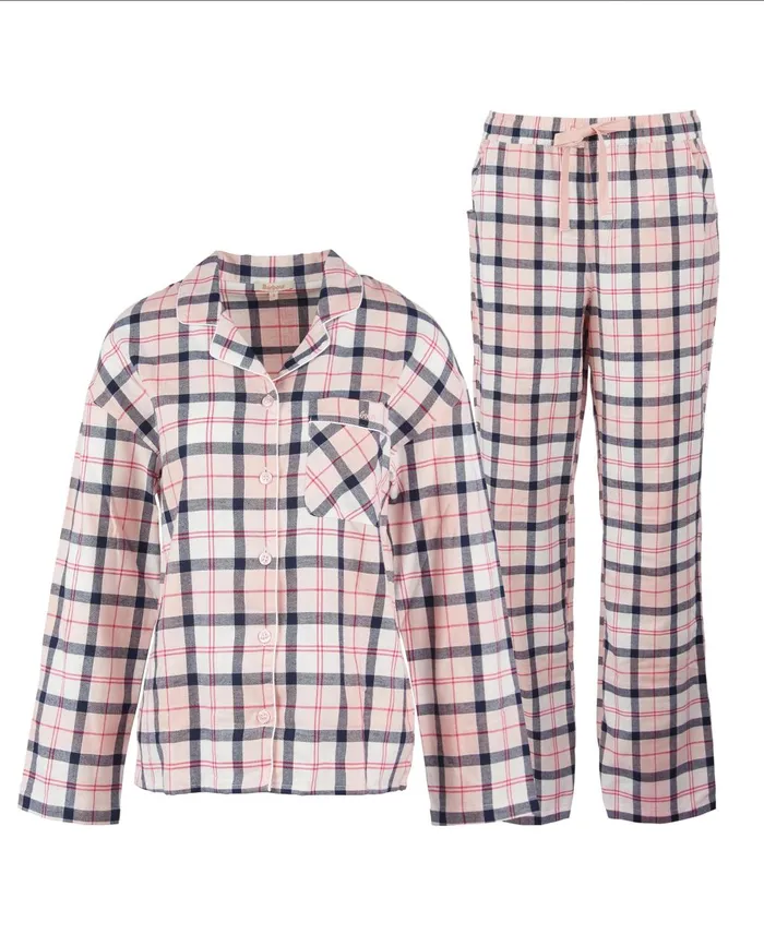 Women Nightwear Barbour Ellery Pyjama Set Pink Tartan Women Nightwear Barbour Ellery Pyjama Set Pink Tartan