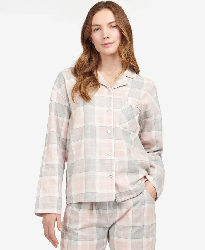 Women Nightwear Barbour SchlafanzugSet Ellery Pink Tartan
