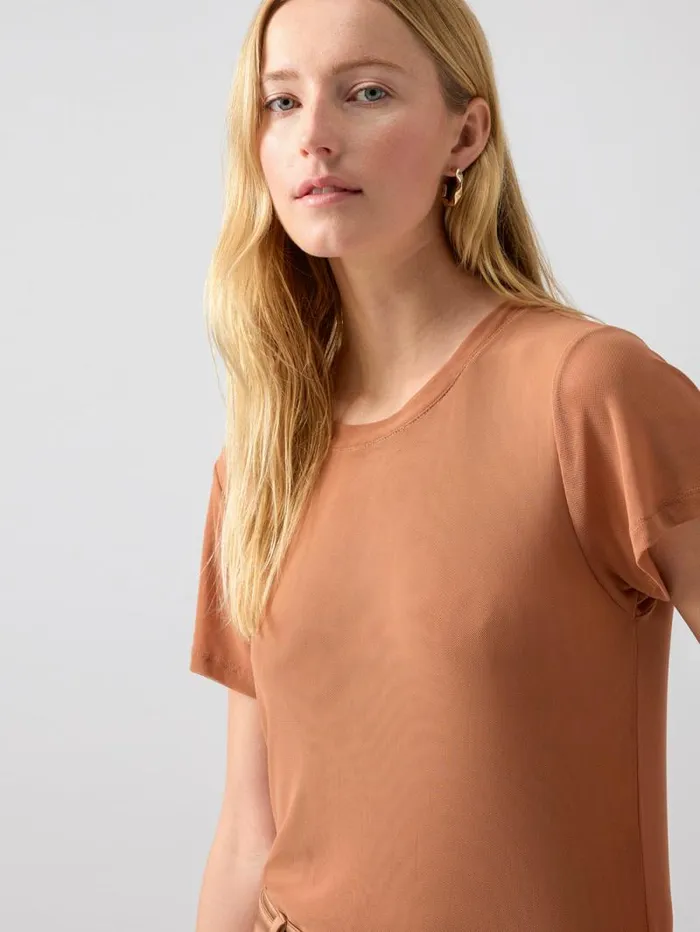 Women Perfect Mesh Tee Mocha Mousse Sanctuary Clothing Tees and Tops Women Perfect Mesh Tee Mocha Mousse Sanctuary Clothing Tees and Tops