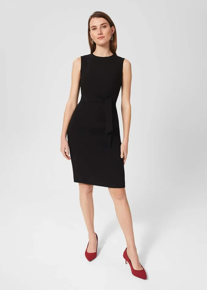 Women Petite Mel Dress Black Hobbs Suits and CoOrds