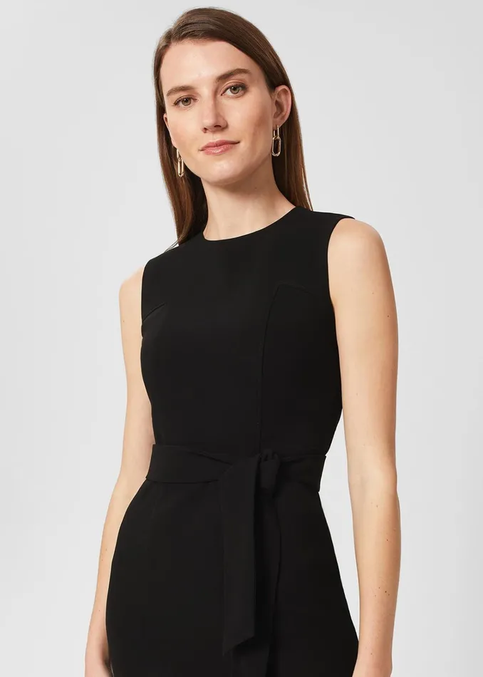 Women Petite Mel Dress Black Hobbs Suits and CoOrds