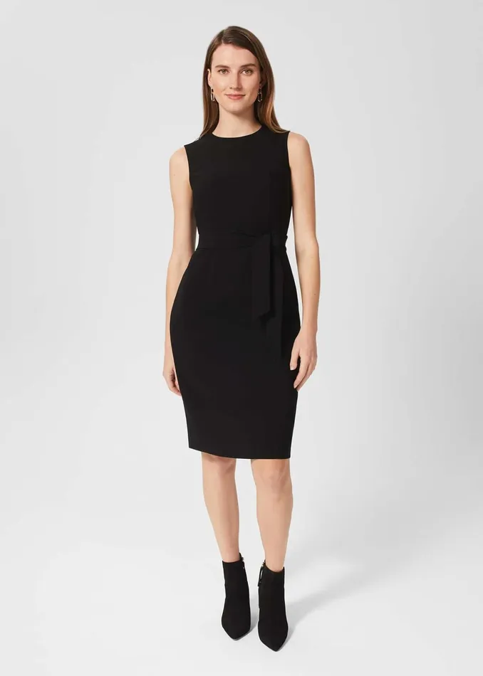 Women Petite Mel Dress Black Hobbs Suits and CoOrds