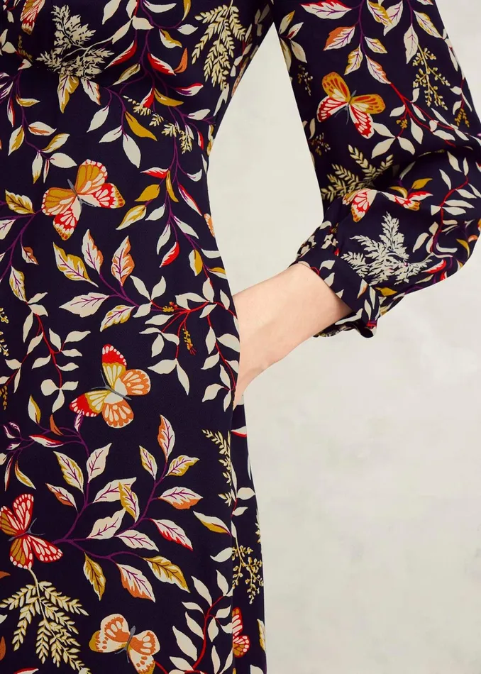 Women Petite Zainah Dress Navy Multi Hobbs Dresses and Jumpsuits