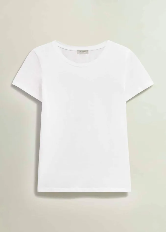Women Pixie Cotton TShirt White Hobbs Tops