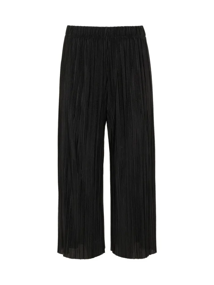 Women Plisse Semi High Rise Culotte Black Sanctuary Clothing Pants Women Plisse Semi High Rise Culotte Black Sanctuary Clothing Pants