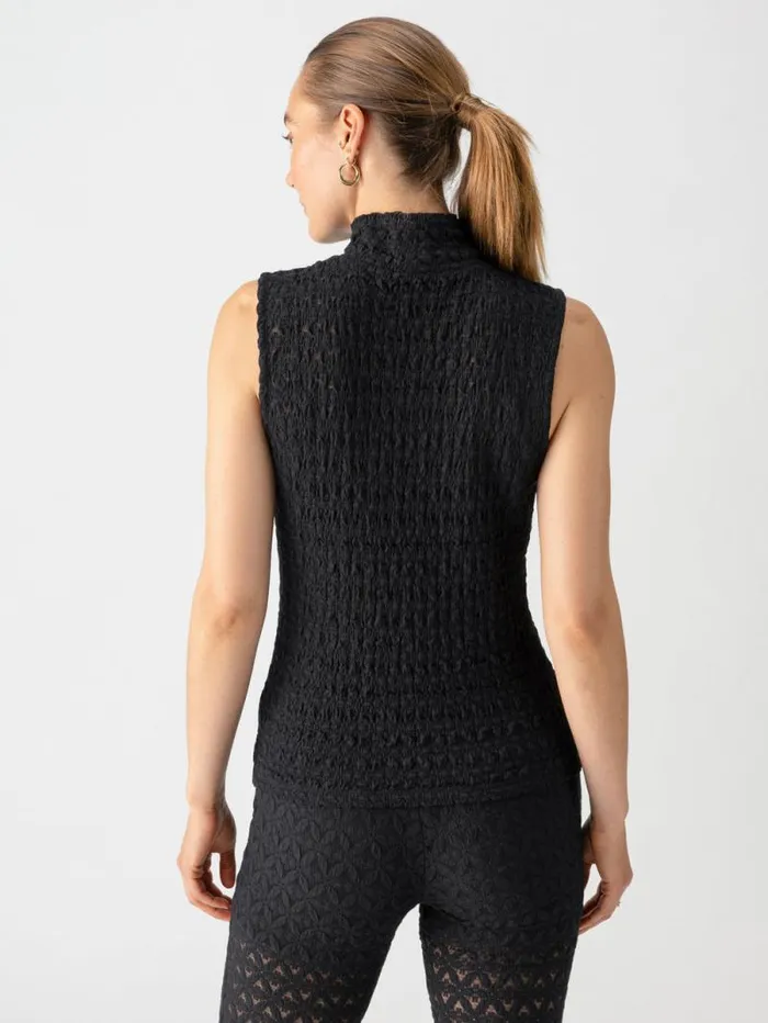 Women Pucker Up Lace Mock Neck Tank Black Sanctuary Clothing Tees and Tops Women Pucker Up Lace Mock Neck Tank Black Sanctuary Clothing Tees and Tops