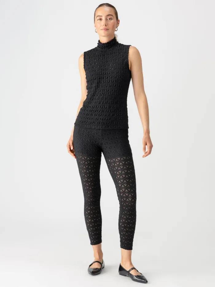 Women Pucker Up Lace Mock Neck Tank Black Sanctuary Clothing Tees and Tops Women Pucker Up Lace Mock Neck Tank Black Sanctuary Clothing Tees and Tops