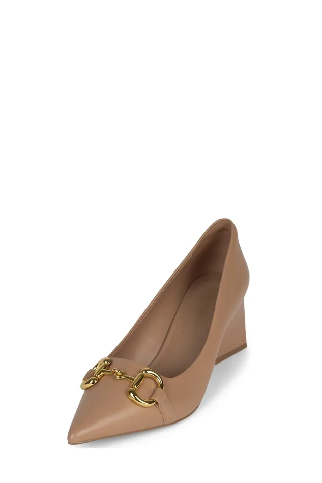 Women Pump Jeffrey Campbell HAPPYHOUR Natural Gold