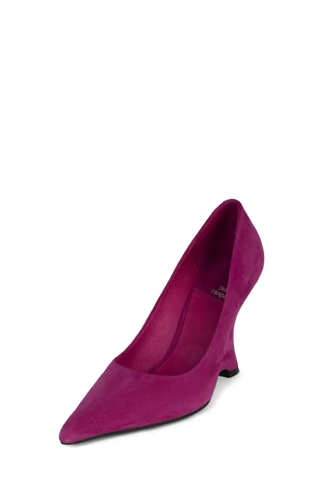 Women Pump Jeffrey Campbell INTRIGUED Fuchsia Suede
