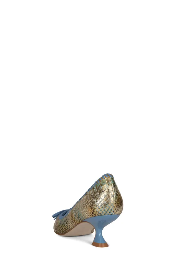 Women Pump Jeffrey Campbell TORPEDO2 Pink Pat Beige Snake Orange