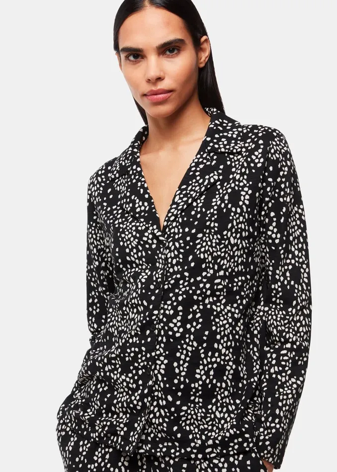 Women Pyjamas Whistles Multicolour Animal Spot Print Pyjamas