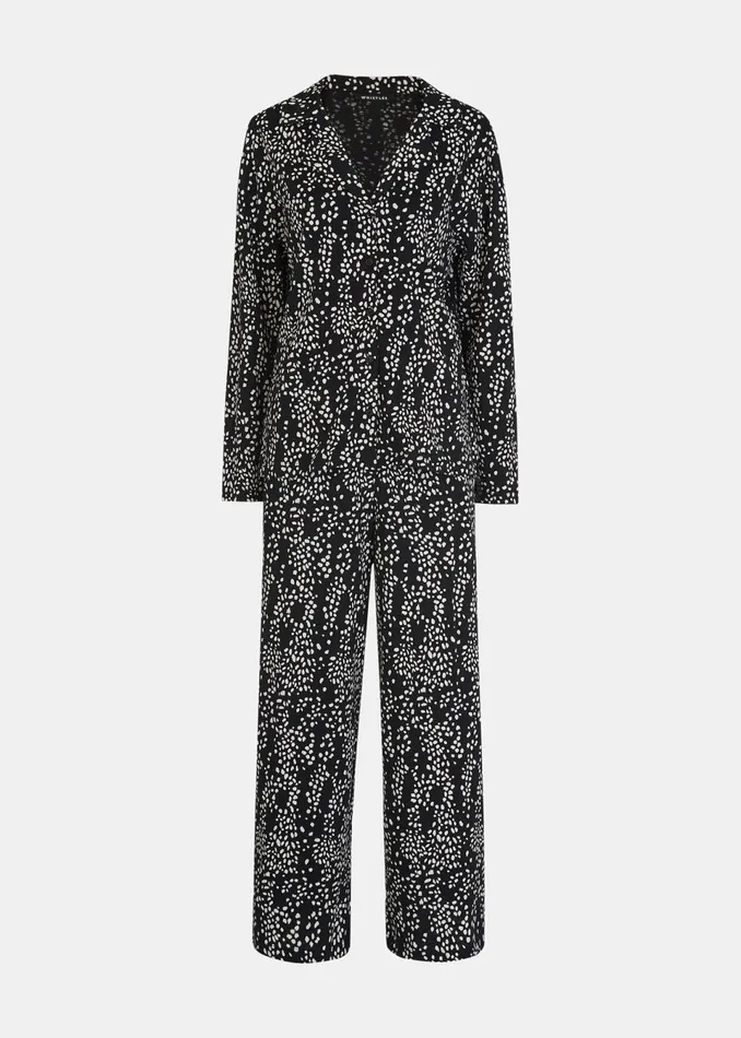 Women Pyjamas Whistles Multicolour Animal Spot Print Pyjamas