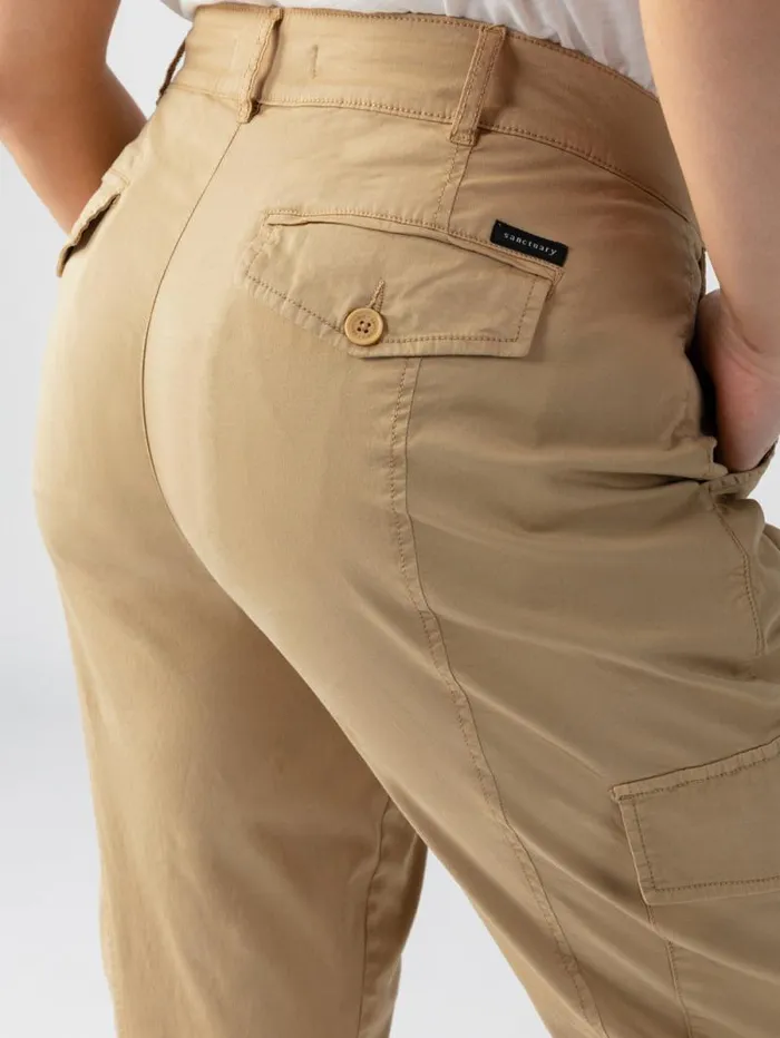 Women Rebel Standard Rise Pant True Khaki Inclusive Collection Sanctuary Clothing Pants