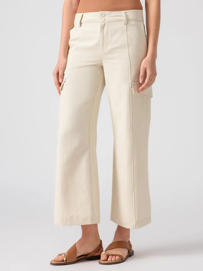 Women Rebel Wide Leg Standard Rise Crop Pant Birch Sanctuary Clothing Pants