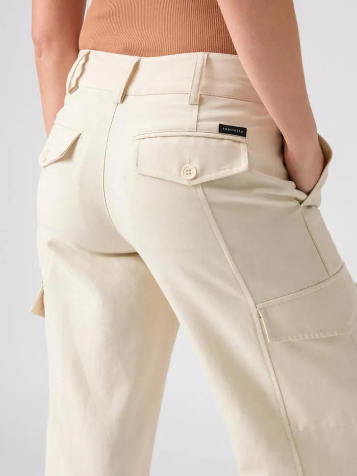Women Rebel Wide Leg Standard Rise Crop Pant Birch Sanctuary Clothing Pants