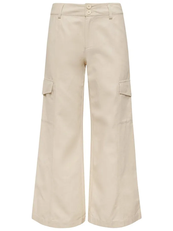 Women Rebel Wide Leg Standard Rise Crop Pant Birch Sanctuary Clothing Pants