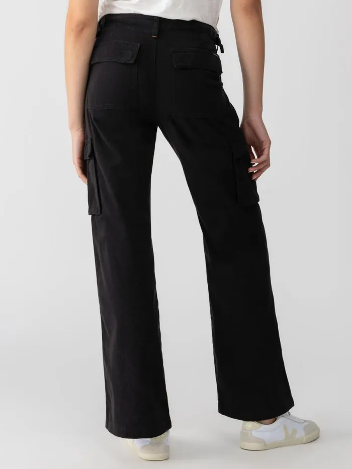 Women Reissue Cargo Standard Rise Pant Black Sanctuary Clothing Pants