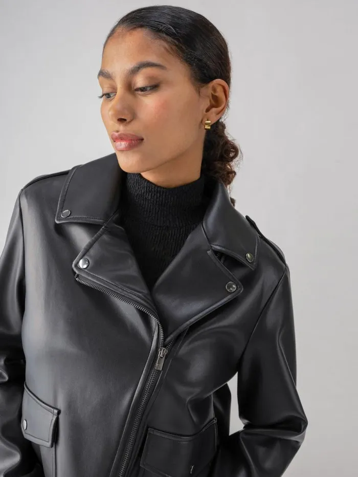 Women Ryder Moto Jacket Black Sanctuary Clothing Jackets and Outerwear Women Ryder Moto Jacket Black Sanctuary Clothing Jackets and Outerwear