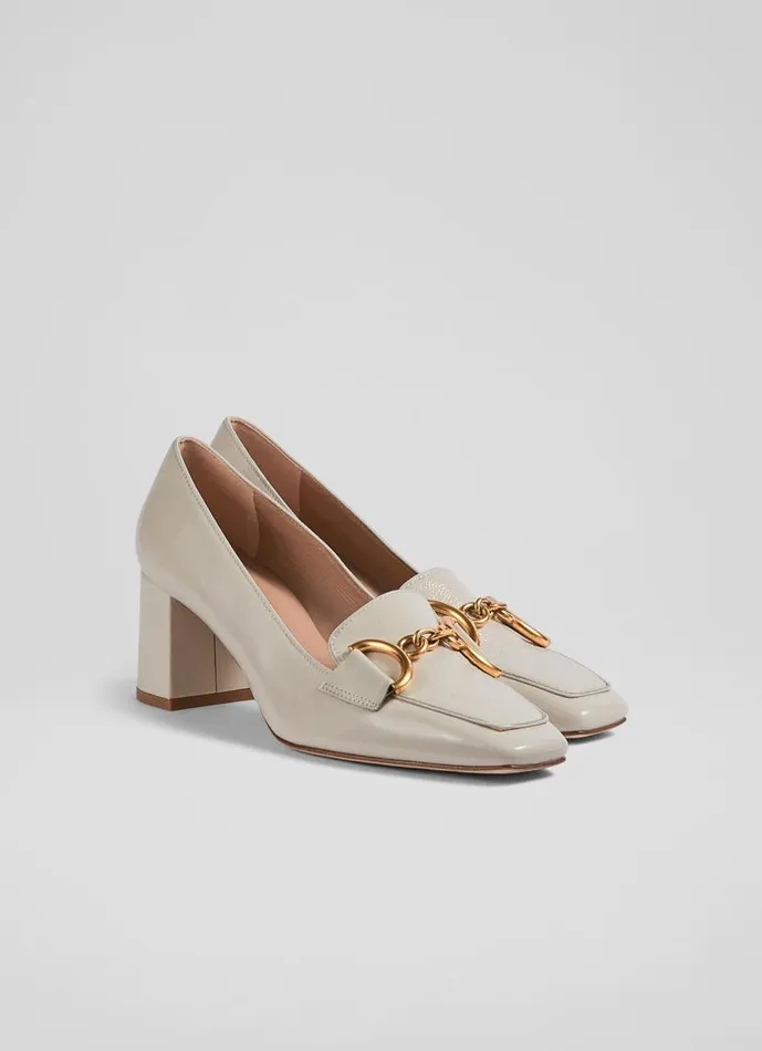 Women Samantha White Crinkle Patent SnaffleDetail Courts Natural LKBennett Court Shoes Women Samantha White Crinkle Patent SnaffleDetail Courts Natural LKBennett Court Shoes