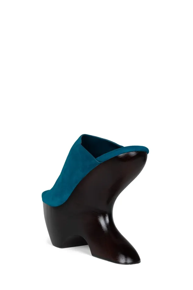 Women Sandal Jeffrey Campbell GIAH2 Teal Suede Brown