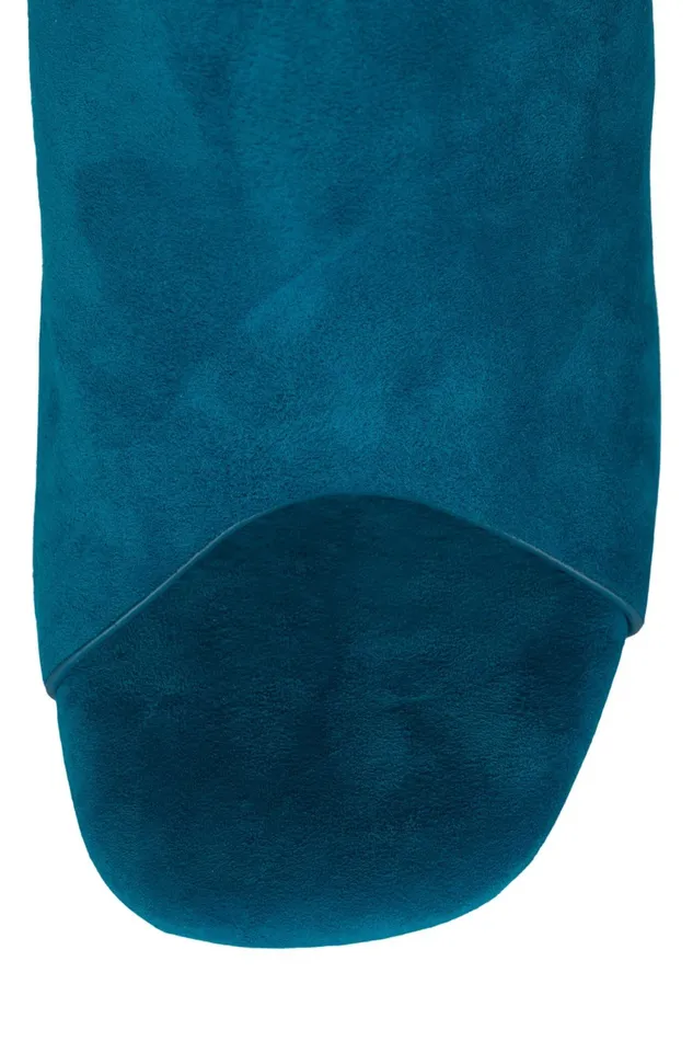Women Sandal Jeffrey Campbell GIAH2 Teal Suede Brown