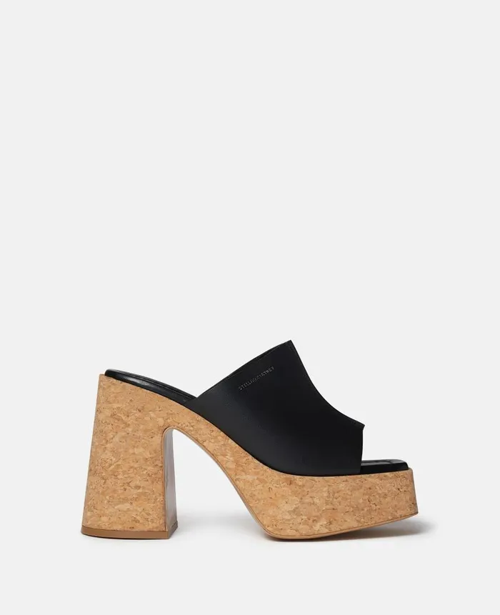 Women Sandals Stella McCartney Skyla Platform Mule Sandals Black