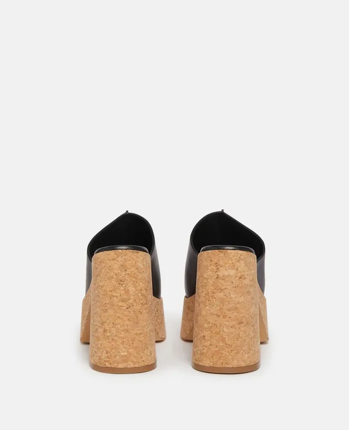 Women Sandals Stella McCartney Skyla Platform Mule Sandals Black Women Sandals Stella McCartney Skyla Platform Mule Sandals Black