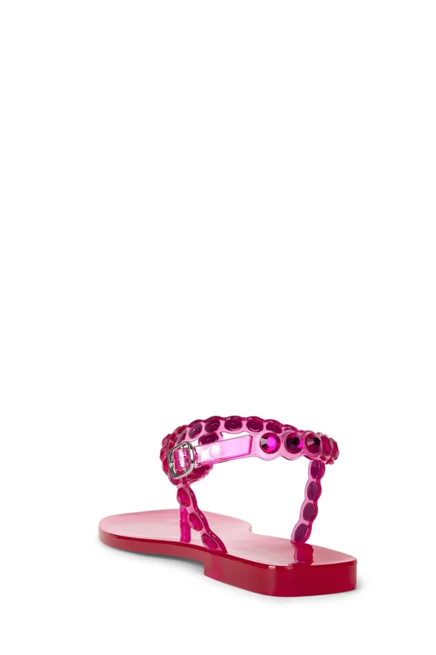 Women Sandals Under 100 Jeffrey Campbell JEMMIN Fuchsia Shiny