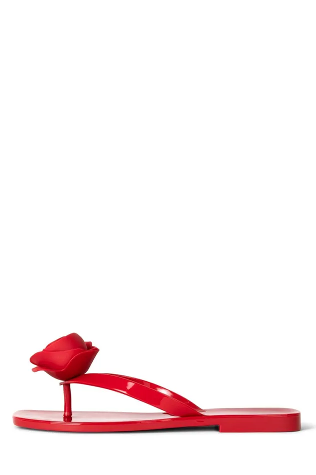 Women Sandals Under 100 Jeffrey Campbell SOSWEET Red Shiny