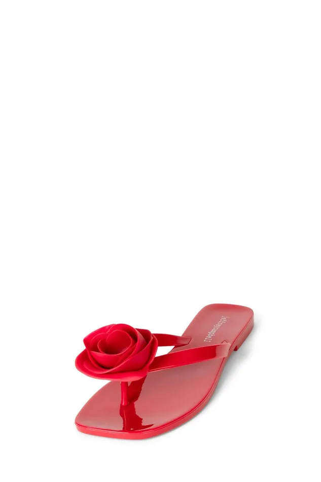 Women Sandals Under 100 Jeffrey Campbell SOSWEET Red Shiny