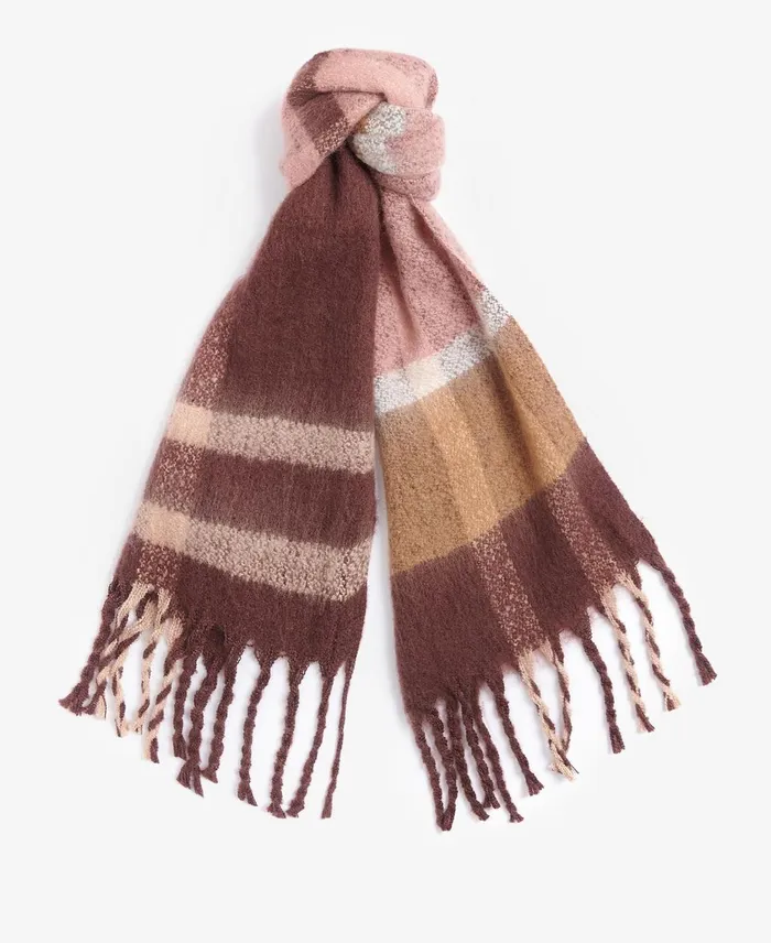 Women Scarves and Wraps Barbour Isla Tartan Boucle Scarf Trench Tartan Women Scarves and Wraps Barbour Isla Tartan Boucle Scarf Trench Tartan