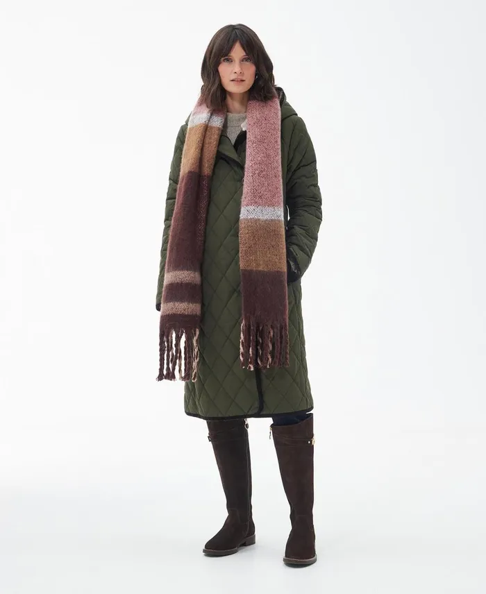 Women Scarves and Wraps Barbour Isla Tartan Boucle Scarf Trench Tartan Women Scarves and Wraps Barbour Isla Tartan Boucle Scarf Trench Tartan