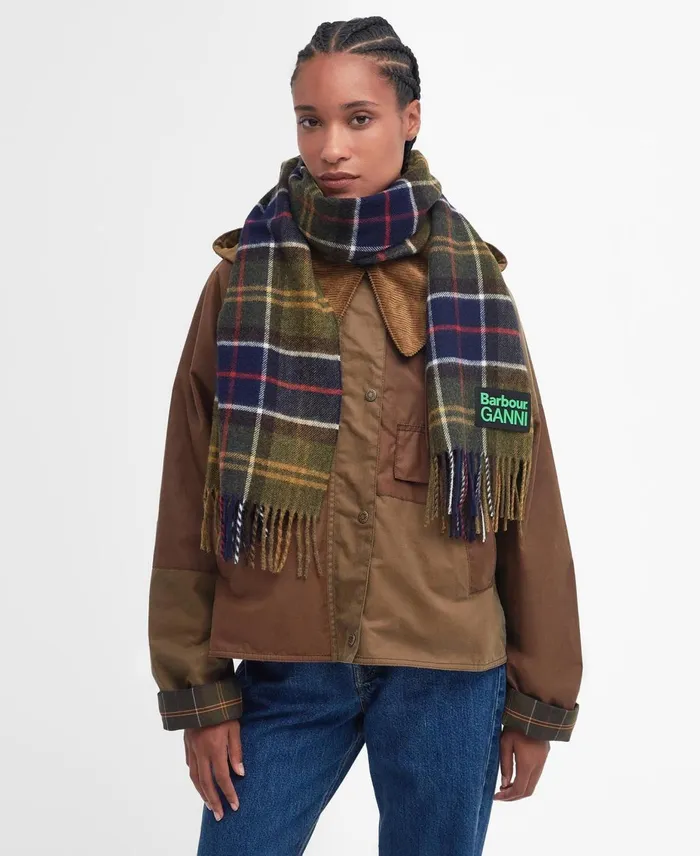 Women Scarves and Wraps Barbour X GANNI Tartan Scarf Classic Tartan